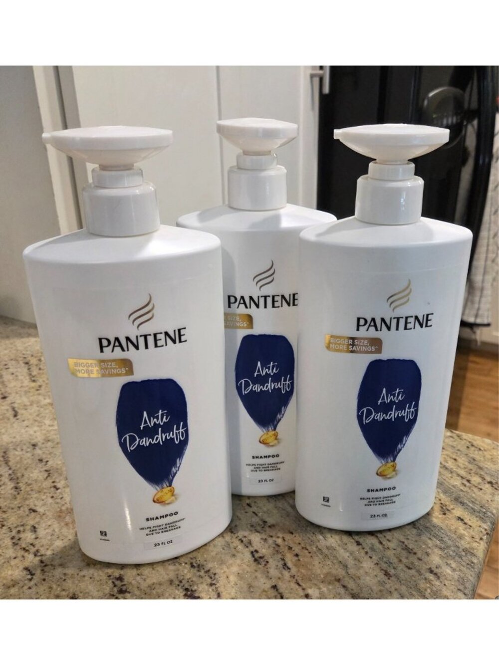 Lot of 3 Pantene Anti Dandruff Shampoo 23oz Pump Bottles New